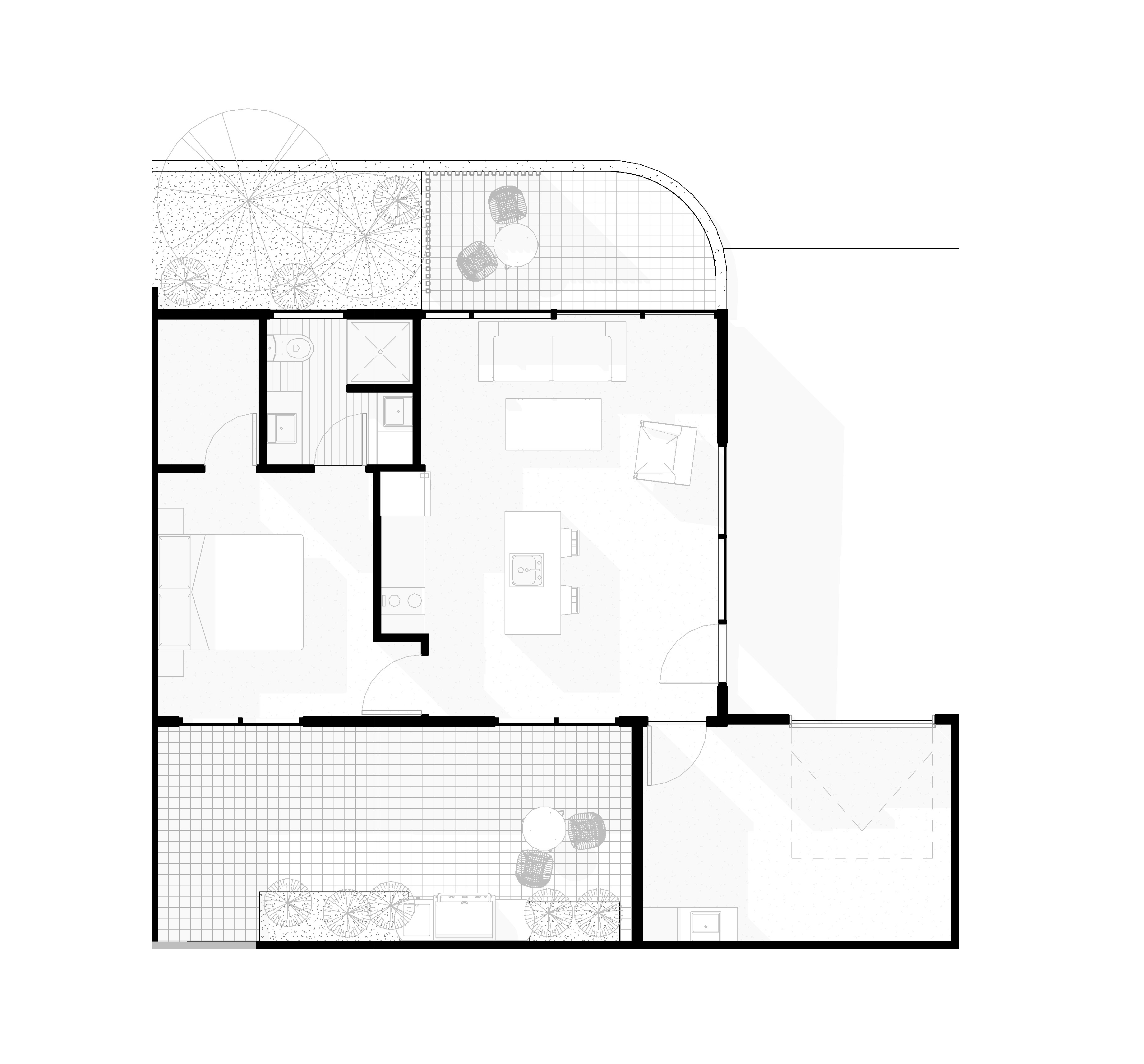 1 Bedroom Duplex indicative floor plan