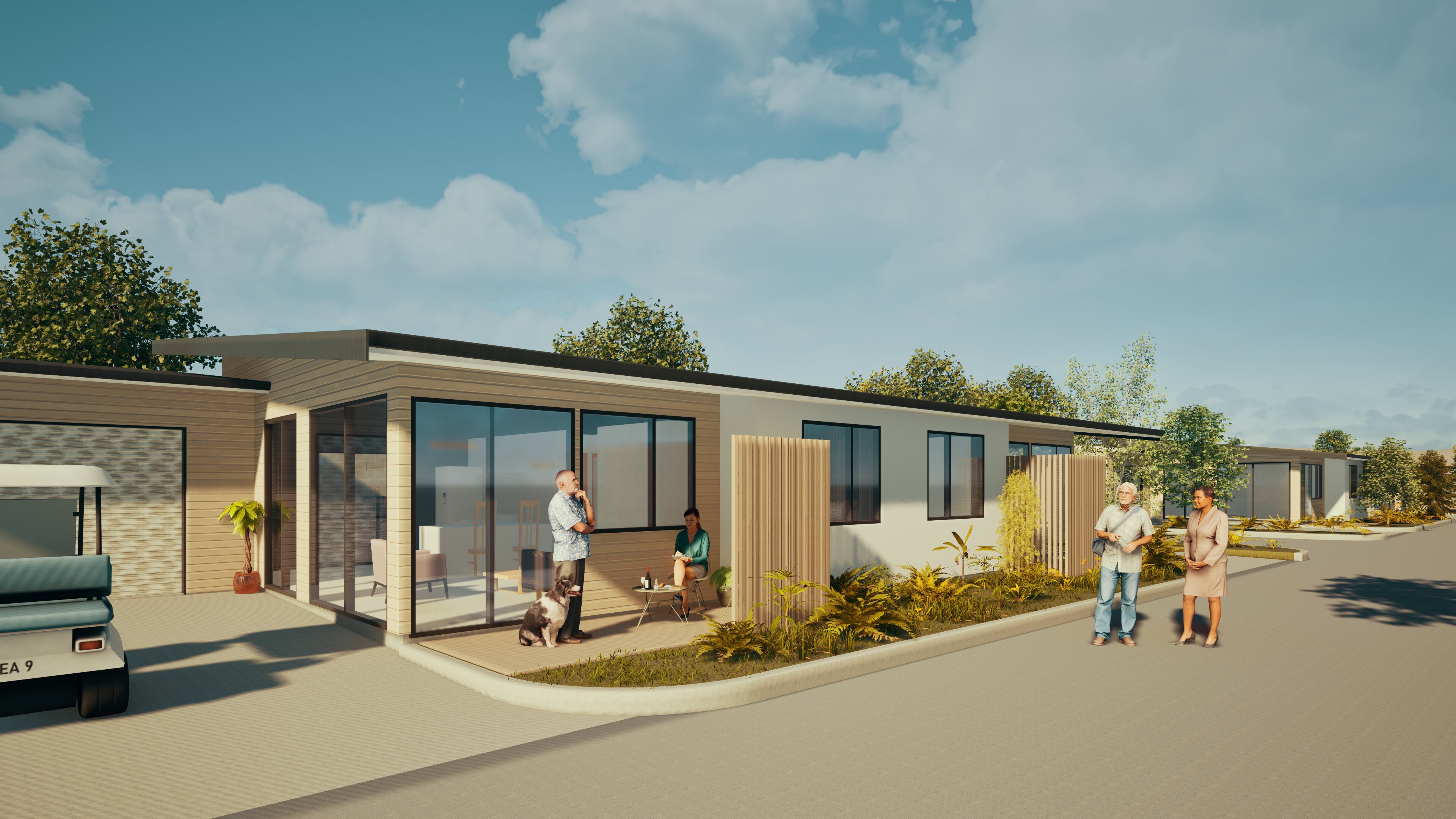 2 Bedroom Duplex exterior render