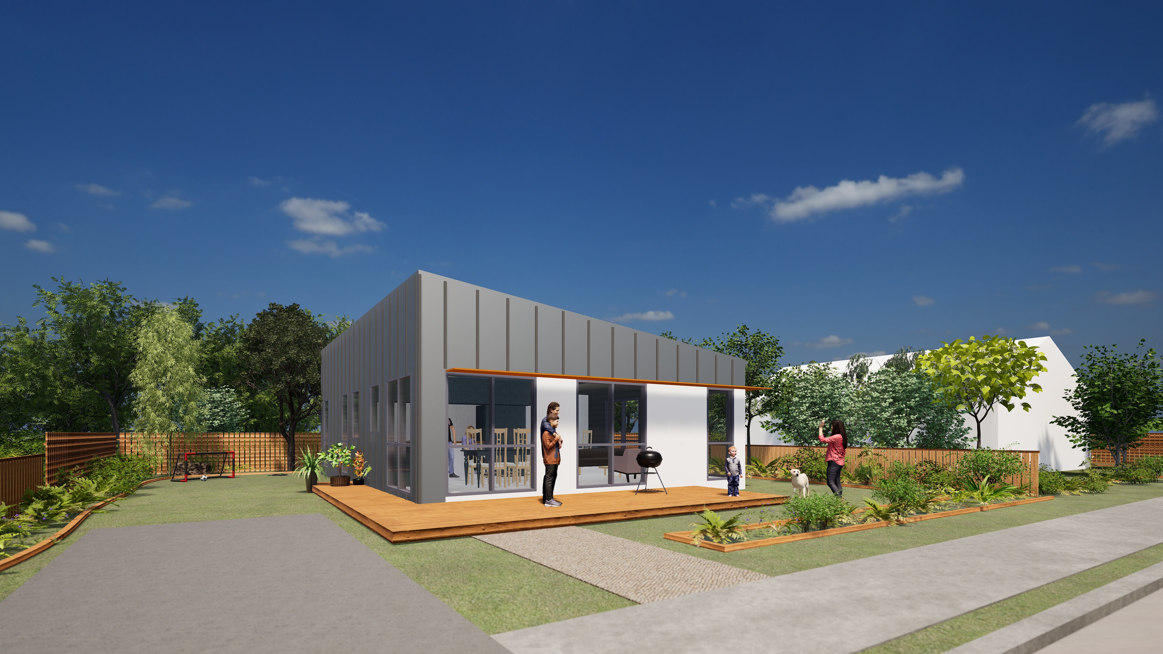 3 Bedroom exterior render